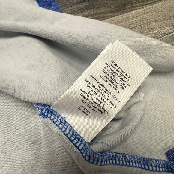 Polo Ralph Lauren‎ Classic Fit Blue Micro Floral Mens 2XB Collared Polo T-Shirt - Picture 9 of 10